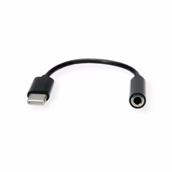 Value 12.99.3214 câble audio 0,13 m 3,5mm USB Noir - Vue supplémentaire 4