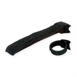 Value 25.99.5240 serre-câbles Attache-câbles à crochets et à boucles Noir 20 pièce(s)