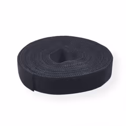 Value 25.99.5250, Attache-câbles à crochets et à boucles, Noir, 25000 mm, 10 mm, 5 pièce(s)