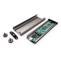 ROLINE 16.01.4147 Boîtier de disques de stockage Enceinte ssd Aluminium, Noir M.2