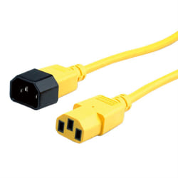 ROLINE 19.08.1532 câble électrique Jaune 3 m IEC 320