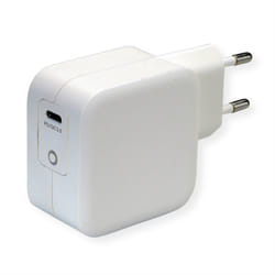 ROLINE 19.11.1018 chargeur d'appareils mobiles HDD, Smartphone, Tablette Blanc Secteur Charge rapide Intérieure