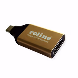 ROLINE 12.03.3231, USB Type-C, HDMI, Mâle, Femelle, Droit, Droit