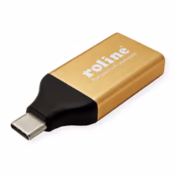 ROLINE 12.03.3232 adaptateur graphique USB 4096 x 2560 pixels Or