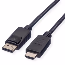 ROLINE 11445780, 1 m, DisplayPort, HDMI, Mâle, Mâle, Droit