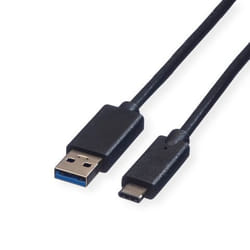 Secomp 11.44.9011 câble USB 1 m USB 3.2 Gen 1 (3.1 Gen 1) USB A USB C Noir