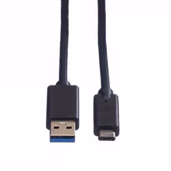 Secomp 11.44.9011 câble USB 1 m USB 3.2 Gen 1 (3.1 Gen 1) USB A USB C Noir