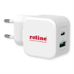 ROLINE 19111052 Universel Blanc Secteur Charge rapide Intérieure