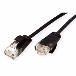 ROLINE 21.44.3952 câble de réseau Noir 0,5 m Cat6a U/UTP (UTP)