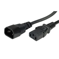 ROLINE 19.44.1011 câble électrique Noir 1,8 m IEC C14 IEC C13