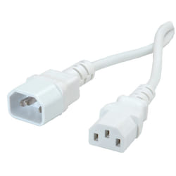 ROLINE 19.44.1015 câble électrique Blanc 0,8 m IEC C14 IEC C13