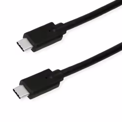 ROLINE 11449070, 0,5 m, USB C, USB C, USB 3.2 Gen 2x2, 20000 Mbit/s, Noir