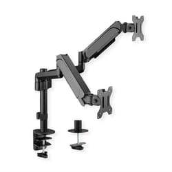 Value 17.99.1182 support d'écran plat pour bureau 2,06 m (81") Noir Mur