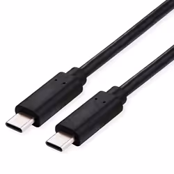 ROLINE 11029101, 0,8 m, USB C, USB C, USB4 Gen 3x2, 40000 Mbit/s, Noir