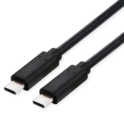 ROLINE 11.02.9104 câble USB USB4 Gen 3x2 1 m USB C Noir