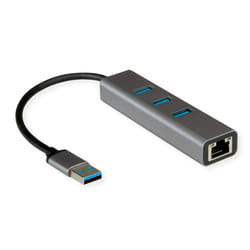 ROLINE 12021112 station d'accueil Avec fil USB Type-A Gris
