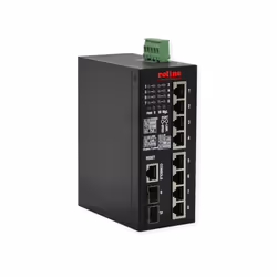 ROLINE 21.13.1131, Géré, L2, Gigabit Ethernet (10/100/1000), Full duplex, Connexion Ethernet, supportant l'alimentation via c ...