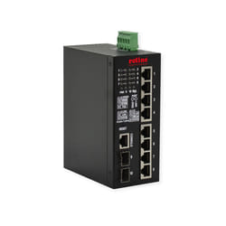 ROLINE 21.13.1131 commutateur réseau Géré L2 Gigabit Ethernet (10/100/1000) Connexion Ethernet, supportant l'alimentation via ce port (PoE) Noir