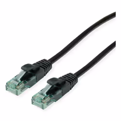 ROLINE 21.45.3154, 1,5 m, Cat6a, U/UTP (UTP), RJ-45, RJ-45, Noir