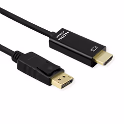 ROLINE 11.04.5997-10, 3 m, DisplayPort, HDMI, Mâle, Mâle, Droit