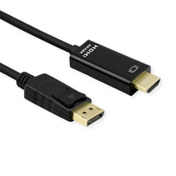 ROLINE 11.04.5997-10 3 m DisplayPort HDMI Noir