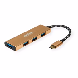 ROLINE 14.02.5049-5, USB 3.2 Gen 1 (3.1 Gen 1) Type-C, USB 3.2 Gen 1 (3.1 Gen 1) Type-C, 5000 Mbit/s, Or, Acrylonitrile-Butad ...