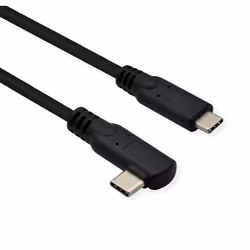 ROLINE 11.02.9075, 1 m, USB C, USB C, USB 3.2 Gen 2x2, 20000 Mbit/s, Noir