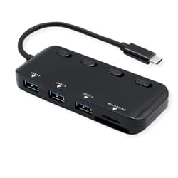 ROLINE 14.02.5059 station d'accueil USB 3.2 Gen 1 (3.1 Gen 1) Type-C Noir
