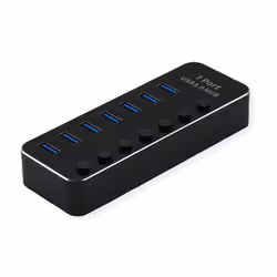 ROLINE 14.02.5057, USB 3.2 Gen 1 (3.1 Gen 1) Type-A, USB 3.2 Gen 1 (3.1 Gen 1) Type-A, 5120 Mbit/s, Noir, Aluminium, 46 mm