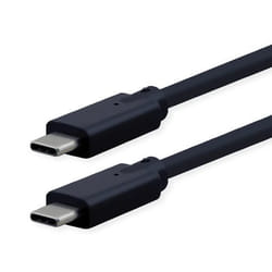 ROLINE 11.02.9077-10 câble USB 1,5 m USB C Noir