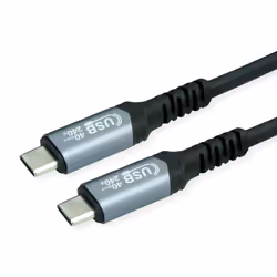 VALUE 11.99.9088, 0,5 m, USB C, USB C, USB4 Gen 3x2, Noir