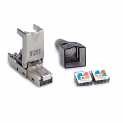 Value 26.99.0371, RJ-45, Argent, Polycarbonate (PC), Zinc, Cat6e, Or, ISO/IEC11801, IEC60603-7