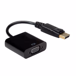 Value 12.99.3136 câble vidéo et adaptateur 0,2 m VGA (D-Sub) DisplayPort Noir - Vue supplémentaire 4