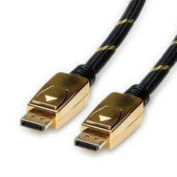 ROLINE 11.04.5920 câble DisplayPort 1 m Noir, Or