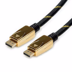 ROLINE 11.04.5920 câble DisplayPort 1 m Noir, Or