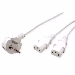 ROLINE 19.08.1023 câble électrique Blanc 2 m CEE7/7 IEC C13