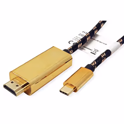 ROLINE 11.04.5847 adaptateur graphique USB 3840 x 2160 pixels Noir, Or