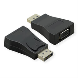Value 12.99.3156 changeur de genre de câble DisplayPort VGA Noir