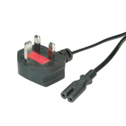 Value 19.99.2017 câble électrique Noir 1,8 m BS 1363 IEC 320