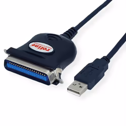 ROLINE 12.02.1092, IEEE 1284, USB-A, 1,8 m, Noir