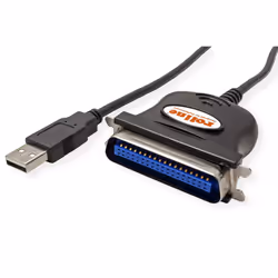ROLINE 12.02.1092 changeur de genre de câble IEEE 1284 USB-A Noir