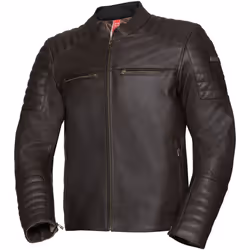 IXS Classic LD Dark Veste de moto en cuir, brun, taille 58 pour Hommes