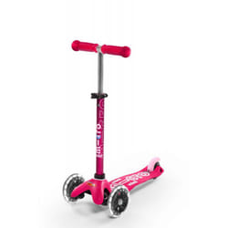 Micro Mobility Mini Micro Deluxe LED Enfants Trottinette à trois roues Rose