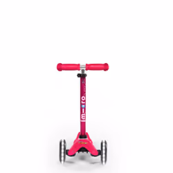 Micro Mobility Mini Micro Deluxe LED Enfants Trottinette à trois roues Rose