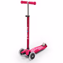 Micro Mobility Maxi Micro Deluxe LED, Enfants, Trottinette à trois roues, Femelle, Asphalte, 50 kg, 3 roue(s)
