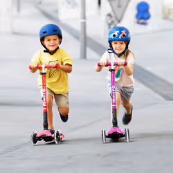 Micro Mobility Maxi Micro Deluxe Berry Red Enfants Trottinette à trois roues Violet, Rouge