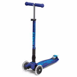 Micro Mobility Maxi Micro Deluxe LED Foldable, Enfants, Trottinette à trois roues, Garçon/Fille, Asphalte, 50 kg, 3 roue(s)