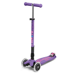 Micro Mobility Maxi Micro Deluxe LED Foldable Enfants Trottinette à trois roues Violet