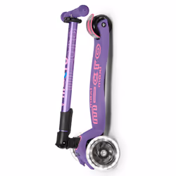 Micro Mobility Maxi Micro Deluxe LED Foldable Enfants Trottinette à trois roues Violet
