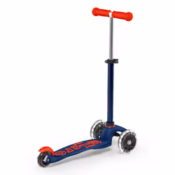 Micro Mobility Mini Micro Deluxe LED Navy Blue Enfants Scooter classique Bleu, Marine